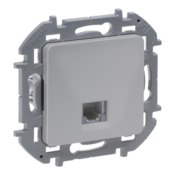 Купить Legrand INSPIRIA Алюминий Телефонная розетка RJ11 673822