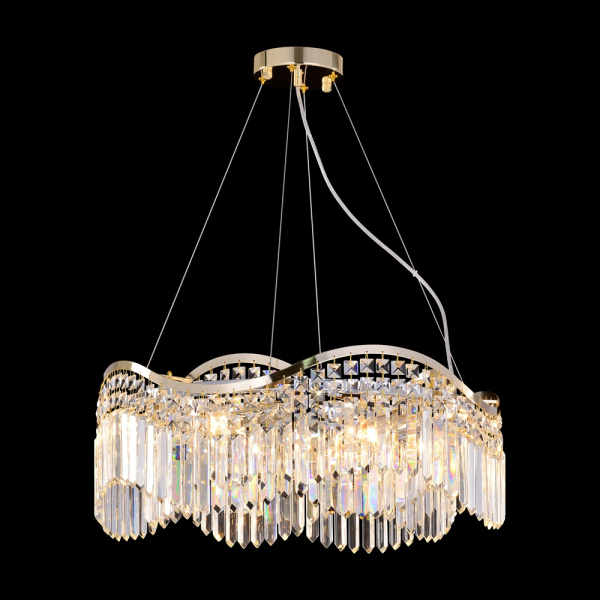 Maytoni Diamant Crystal Золото Подвесной светильник DIA201PL-08G