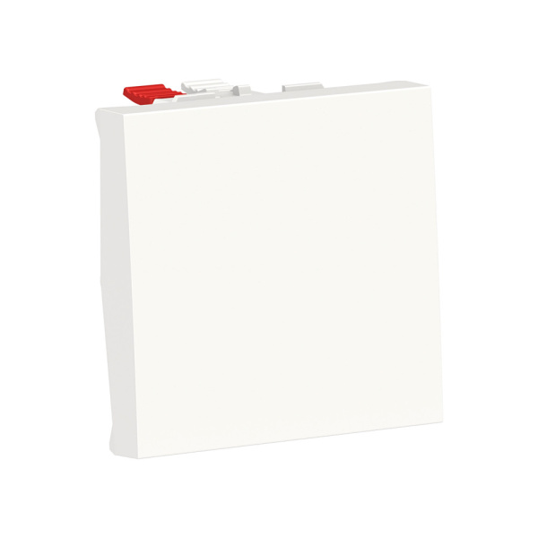 SE Unica Modular Бел Выключатель 1-клавишный, сх. 1, 10 AX, 250В, 2 модуля NU320118