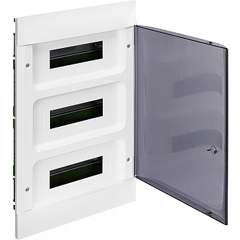 Legrand Practibox S Пластиковый щиток Встраиваемый (в полые стены) 3X12 Дымчатая дверь 135573