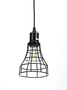 ЭРА PL10 BK Черный Подвес металл, E27, max 60W, d135 мм