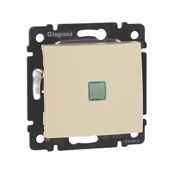 Legrand Valena Крем Выключатель 1-клавишный с подсветкой 774310