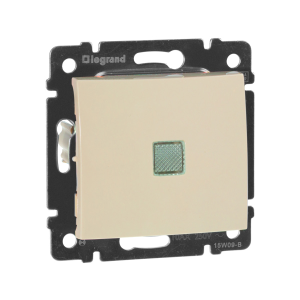 Legrand Valena Крем Выключатель 1-клавишный с подсветкой 774310