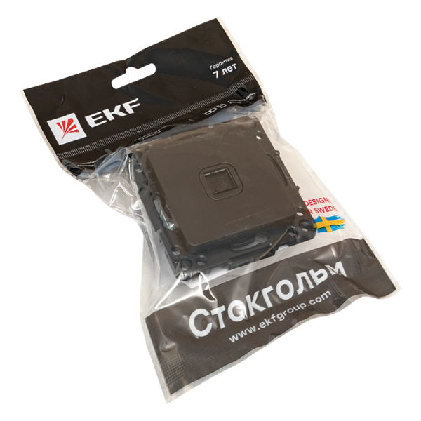 Купить EKF PROxima Стокгольм Черный Розетка RJ-11