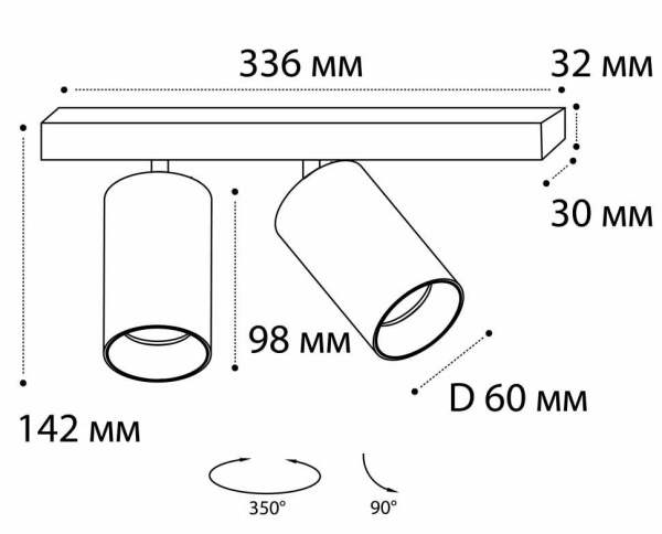 Купить ITALLINE DANNY E2 AS black Светильник потолочный, шт