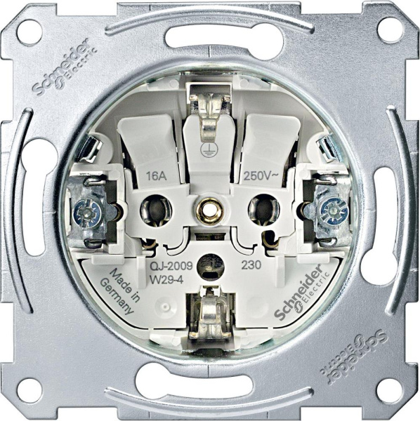 Купить SE Merten Механизм розетки Schuko с/з, съемный модуль, с безвинт. зажимами MTN2300-0000