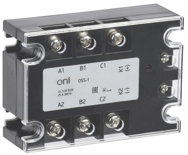 IEK ONI Реле твердотельное OSS-1 25А 380В AC 3-32В DC
