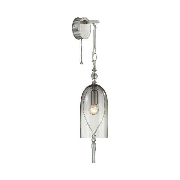 Купить Odeon Light 4882/1W NEO ODL_EX22 25 серебристый/дымчатый/стекло Бра с выкл. E14 1*40W BELL