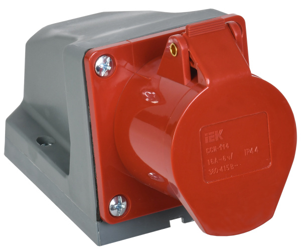 IEK Розетка 114 стационарная 3Р+РЕ 16А 380В IP44