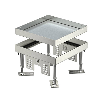 OBO Bettermann Кассетная рамка RKN2 номинальный размер 4, 200x200 мм (напольный люк, нержавеющая сталь) 7409014