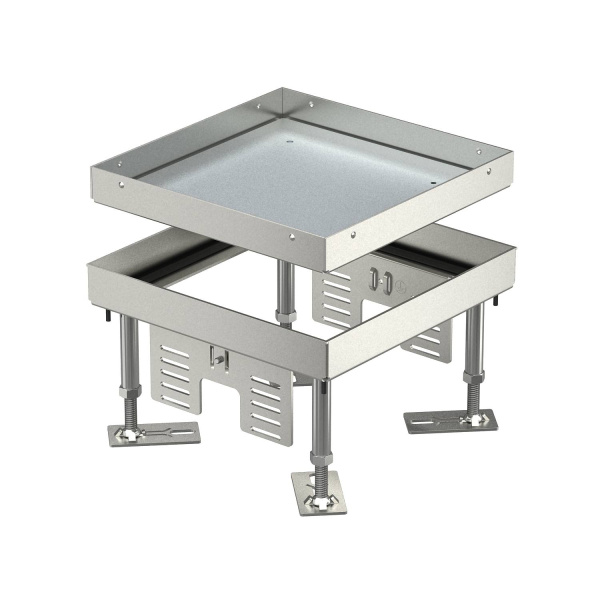 OBO Bettermann Кассетная рамка RKN2 номинальный размер 4, 200x200 мм (напольный люк, нержавеющая сталь) 7409014