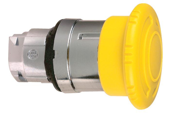 Купить SE XB4 Кнопка аварийного останова 22мм желтая с поворотом ZB4BS55