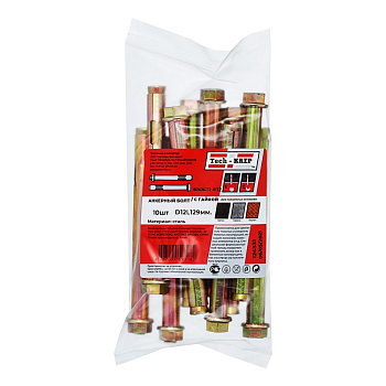 Tech-Krep Анкерный болт с гайкой 12х129 (10 шт) - пакет 124331