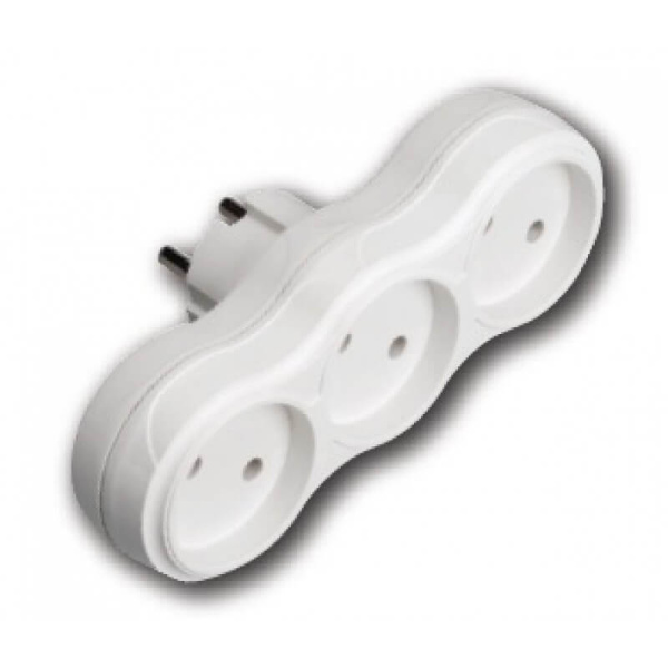 Horoz Electric 300-000-802 Тройная розетка б/з 40шт HRZ00001365