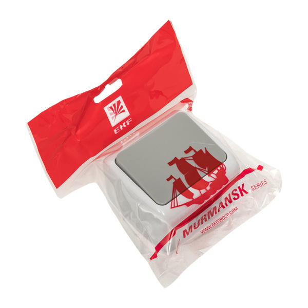 Купить EKF PROxima Мурманск Выключатель 1 -клавишный 10А IP54 серый