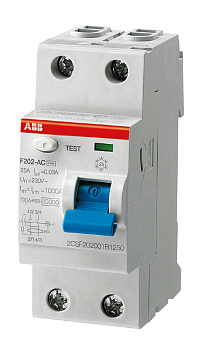 ABB F202A УЗО 2Р 63A 100mA (A) 2CSF202101R2630 ABB F202A УЗО 2Р 63A 100mA (A) 2CSF202101R2630