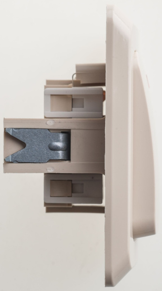 Купить Systeme Electric Этюд Крем Переключатель 1-клавишный с подсветкой