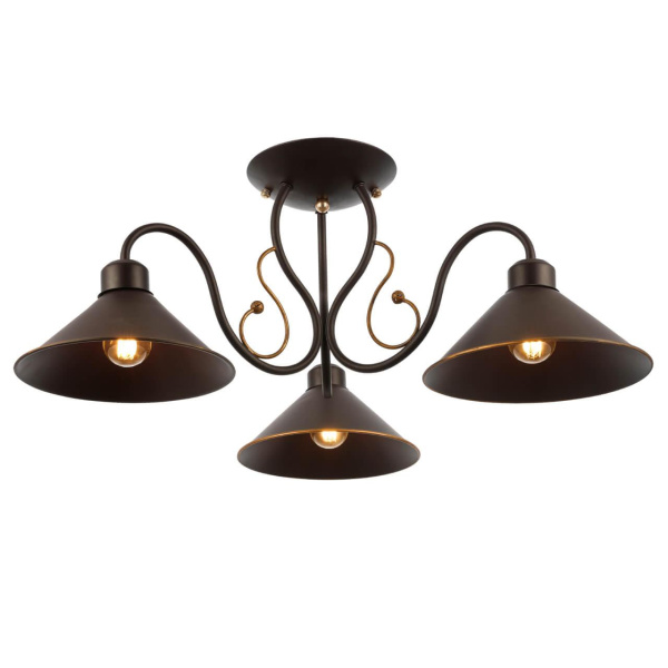 Купить Evoluce SLE120402-03 Светильник потолочный Черный/Черный E27 3*40W