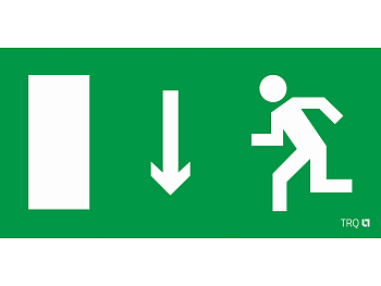 СТ ПЭУ 091 Указатель двери левооронний (250х115) SIRAH пиктограмма