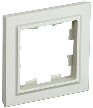 IEK BRITE BASE Бежевый Рамка 1-м РУ-1-БрКр