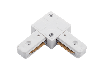 SWG L коннектор для однофазных трековыx систем, Белый KXZ-WH-L