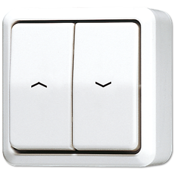 JUNG Выключатель  для управления жалюзидля накладного монтажа белый 609VAWW