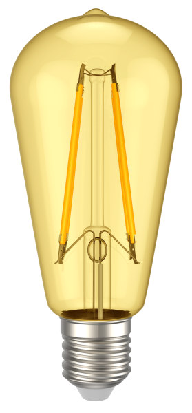 Купить IEK Лампа LED ST64 золото 6Вт 230В 2700К E27 серия 360°
