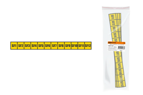 TDM Таблица символов "SF1 - SF12" (12шт) SQ0817-0041