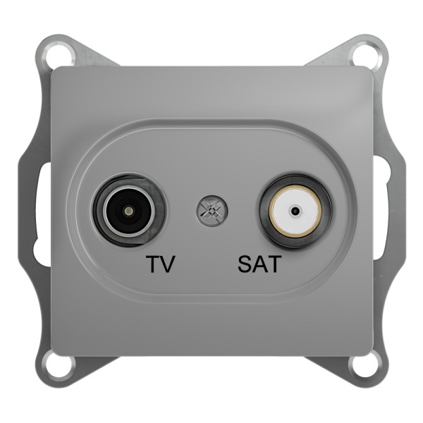 Systeme Electric Glossa Алюминий Розетка TV-SAT одиночная 1DB