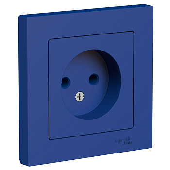 Systeme Electric AtlasDesign Аквамарин Розетка б/з, 16А, в сборе