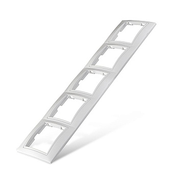 UNIVersal "Севиль" Рамка Бел 5-ти местная горизонтальная 1042