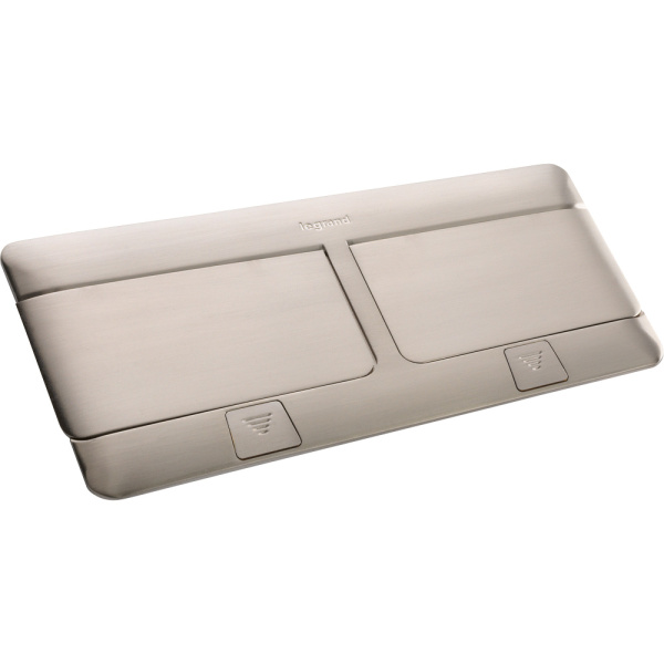 Legrand Нержавеющая сталь Блок выдвижной 8(2х4) модуля 054023