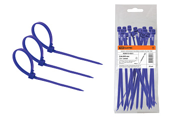 TDM Хомуты нейлоновые 3,6х200мм (синий) (25 штук) SQ0515-0351