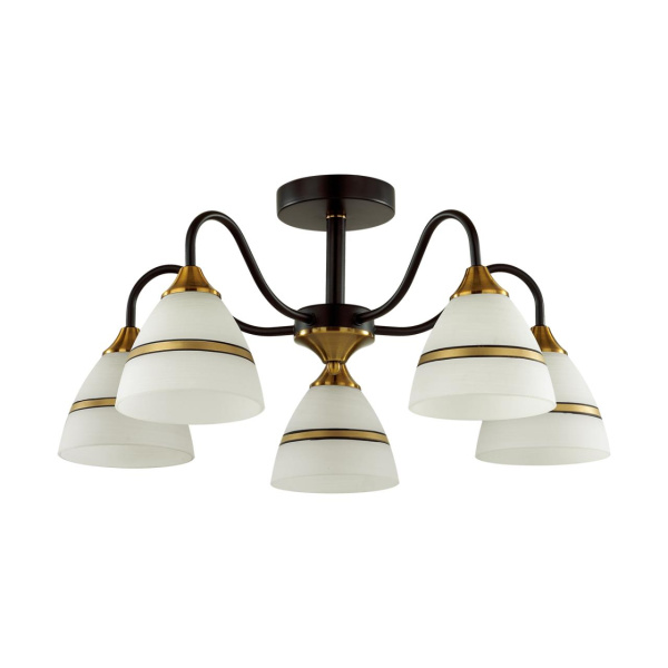 Lumion 5214/5C COMFI черный, бронзовый Люстра потолочная E27 5*60W 220V NETTIE