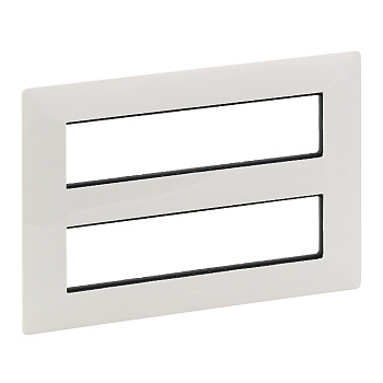Legrand Valena LIFE Белая Рамка для модульных устройств Mosaic 2x4x2 модуля 752146