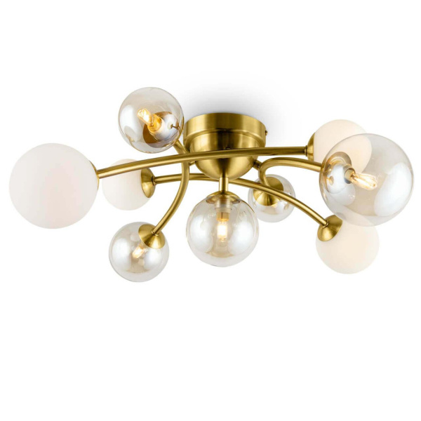 Купить Freya Modern Bethany Латунь Потолочный светильник FR5116CL-09BS