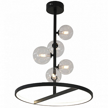 Kink Light 07608-5АL,19 Люстра Иона черный d48 h59 G9 5*5W