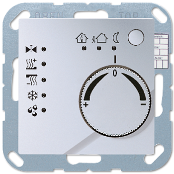 JUNG KNX-регулятор с ручкой для установки температуры алюминий A2178AL