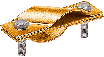 EZETEK Зажим заземления стержень - полоса/пруток диагональный, латунь 90531