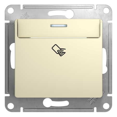 Systeme Electric Glossa Беж Выключатель карточный, сх.6