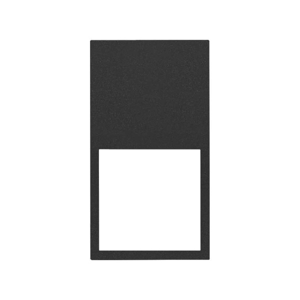 Simon 100 Черный матовый Рамка вертикальная на 2 поста/2 модуля 10002620-238