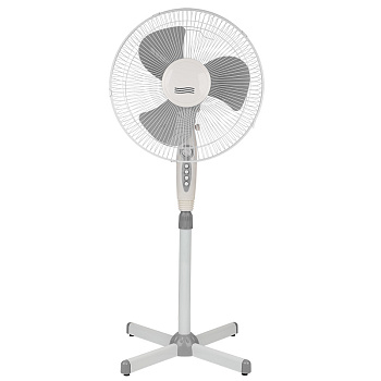 DUX Вентилятор напольный DX-1611T с таймером, 40 Вт, 220V, цвет белый/серый 60-0208