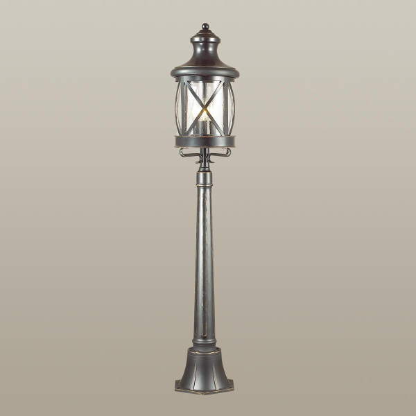 Купить Odeon Light 4045/3F ODL18 709 черный/золотая патина Уличный светильник, 124см IP44 E14 3*60W 220V SATION