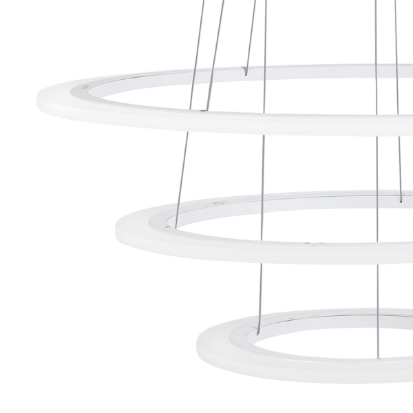 Купить Eglo Подвес LED PENAFORTE с димм., 91,5W(LED), Ø800, H1500, алюминий, белый/акрил, белый 39274