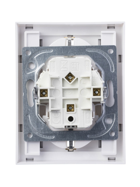Купить ABB EPJ Levit кофе макиато / белый Розетка двойная с заземл, со шторками, 2CHH223457C6018
