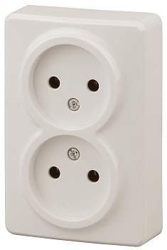 ЭРА 11-2202-02 Эксперт Сл.кость Розетка 2-ая б/з ОУ