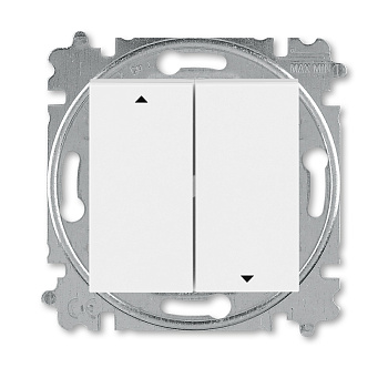 ABB EPJ Levit белый / ледяной Выключатель жалюзи 2-кл, с фиксацией 2CHH598945A6001