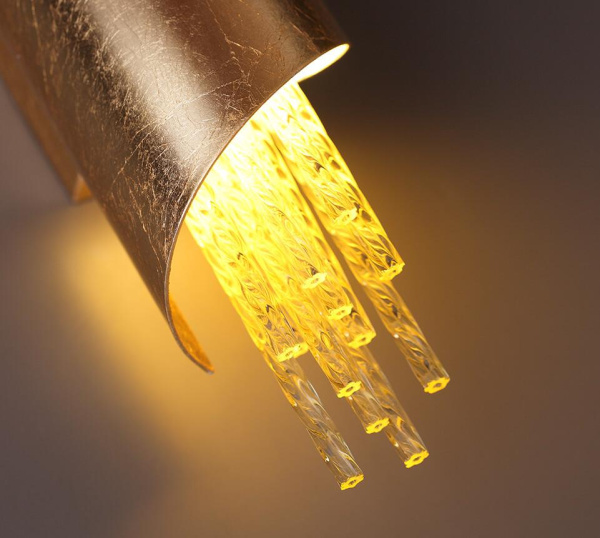 Купить Odeon Light 3901/5W ODL20  23 золотистый/стекло/металл Настенный светильник LED 4000K 5W 220V MONICA