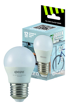 ФАZA Лампа FLL- G45 12w E27 5000K 230/50 .5038653