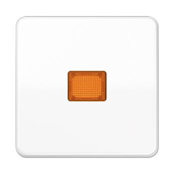 JUNG CD Белая Клавиша 1-ая с/п с оранжевой линзой ударопрочная ударопрочная CD590KOBFWW